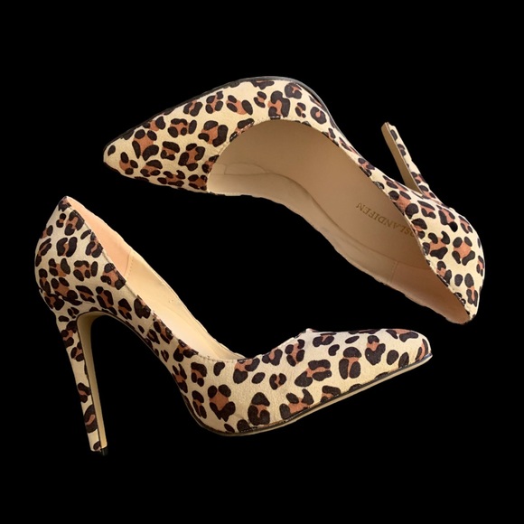 New Leopard Print High Heel Pointed Toe Shoes - Picture 8 of 13